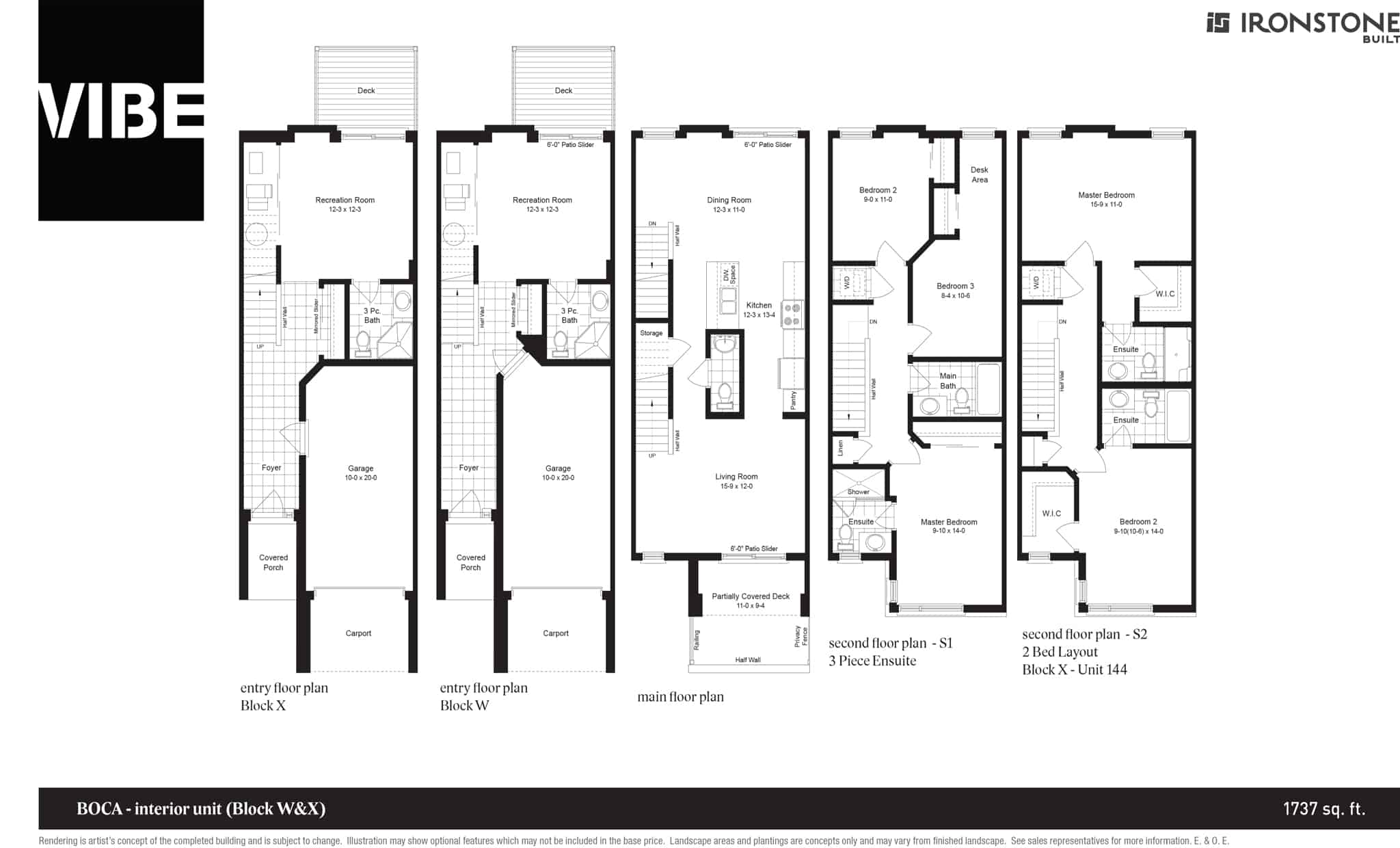 Vibe Floorplans Boca Interior W X Inside Ironstone Condos